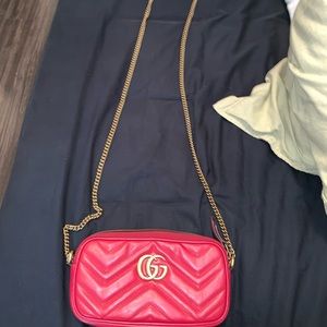 Red Gucci purse. AUTHENTIC.